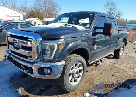2011 Ford F-250 Lariat из США, поврежденный, VIN 1FT7W2BT7BEA66504